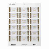 Erwachsene Gemeinsame Geburtstagspartei | White Go Adressaufkleber (Vorne)