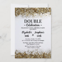 Erwachsene Gemeinsame Geburtstagspartei | White Go Einladung