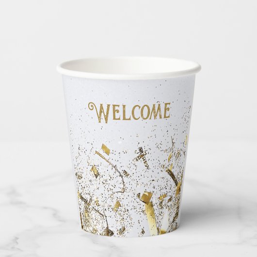 Erwachsene Gemeinsame Geburtstagspartei | White Go Pappbecher (Rückseite)