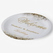 Erwachsene Gemeinsame Geburtstagspartei | White Go Pappteller (Schrägansicht)