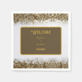 Erwachsene Gemeinsame Geburtstagspartei | White Go Serviette (Vorderseite)