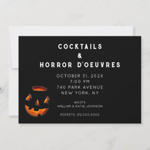 Erwachsene Halloween-Cocktailparty-Einladung Einladung