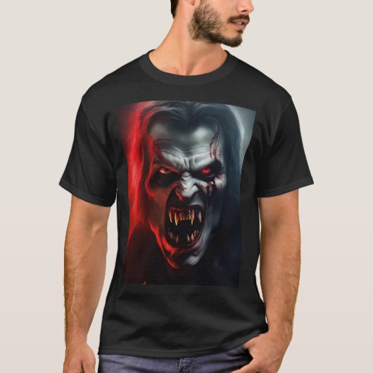 Erwachsene halloween costume vampire man poster T-Shirt (Vorderseite)
