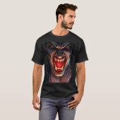 Erwachsene halloween costume vampire man zähne T-Shirt (Vorne ganz)
