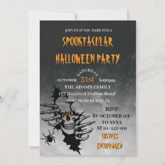 Erwachsene Halloween Gruselige Kostüm Party Einlad Einladung