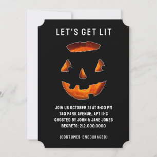 Erwachsene Halloween-Party-Einladungen Einladung