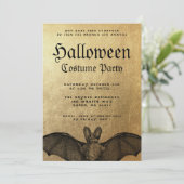 Erwachsene Halloween-Party Vampire Bat Einladung (Stehend Vorderseite)
