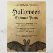 Erwachsene Halloween-Party Vampire Bat Einladung Flyer (Vorne)