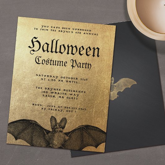 Erwachsene Halloween-Party Vampire Bat Einladung Flyer