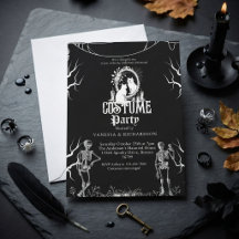 Erwachsene Halloween-Party Vintage-Gothic-Skelett
