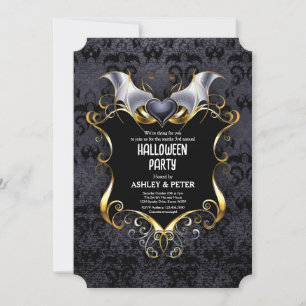 Erwachsene Halloween-Party Vintage Gothic Vampir Einladung