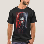 Erwachsene halloween vampire untot humanoid beängs T-Shirt (Vorderseite)