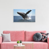Erwachsene Humpback Whale Breaching Leinwanddruck (Insitu (Wohnzimmer))