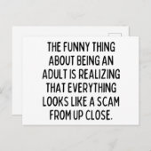 Erwachsene? Ich würde es nicht empfehlen Postkarte (Vorne/Hinten)