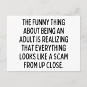 Erwachsene? Ich würde es nicht empfehlen Postkarte (Vorderseite)