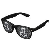 Erwachsene invertierte Retro-Schatten invertiertes Partybrille (Schrägansicht)