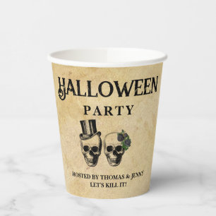 Erwachsene Jahres-Halloween-Party Vintage-Gothic-T Pappbecher