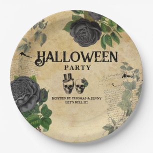 Erwachsene Jahres-Halloween-Party Vintage-Gothic-T Pappteller