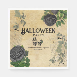 Erwachsene Jahres-Halloween-Party Vintage-Gothic-T Serviette