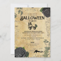 Erwachsene jährliche Halloween-Party Vintage Gothi