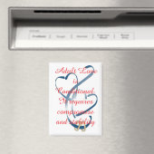 "Erwachsene Liebe ist bedingt" Magnet (In Situ (Geschirrspüler))