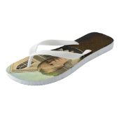 Erwachsene Männer/Frauen, breiter Streifen, amerik Badesandalen (Schrägansicht)