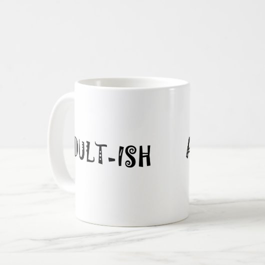Erwachsene-Meme-Tasse Kaffeetasse (Vorderseite Links)