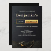 Erwachsene Mens 40. Geburtstag Party Einladung (Vorne/Hinten)