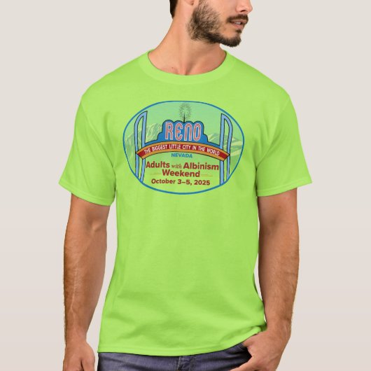 Erwachsene mit Albinismus Wochenende 2025 Reno - T T-Shirt (Vorderseite)