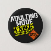 Erwachsene Modus im Bau ein sonniges Erwachsener Button (Vorderseite)