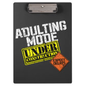 Erwachsene Modus im Bau ein sonniges Erwachsener Klemmbrett (Vorderseite)