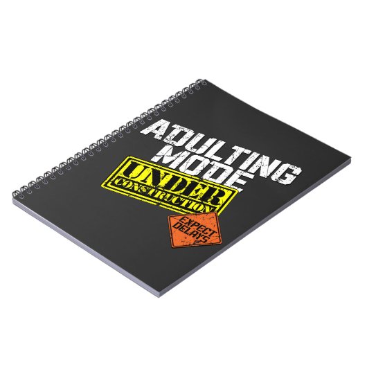 Erwachsene Modus im Bau ein sonniges Erwachsener Notizblock (Linke Seite)