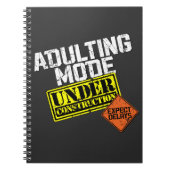 Erwachsene Modus im Bau ein sonniges Erwachsener Notizblock (Vorderseite)