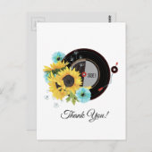 Erwachsene Musik, Vinyl Record Dankeschön Karte (Vorne/Hinten)