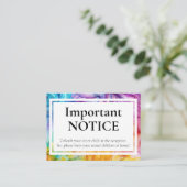 ERWACHSENE NUR ÄTHERALblut Begleitkarte (Stehend Vorderseite)