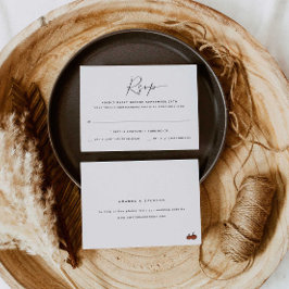 Erwachsene nur einen Gast | Pumpkins Wedding RSVP