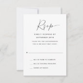 Erwachsene nur modern | Pumpkins Wedding RSVP Card Karte (Vorderseite)