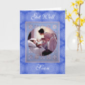 Erwachsene oder Kinder Vintag Wohlfühlkarte bekomm Karte (Gelbe Blume)