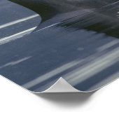 Erwachsene Orca Whale Orcinus Orca), Puget Poster (Ecke)