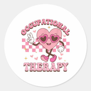 Erwachsene Pädiatrische Berufstherapie mit Valenti Runder Aufkleber