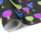 Erwachsene Party Drinks Martinis Artistic Gift Wra Geschenkpapier (Rolleneckpunkt)