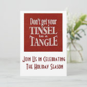 ERWACHSENE PARTY EINLADUNG= SPASS UND SPASS EINLADUNG (Stehend Vorderseite)