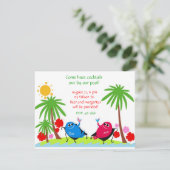 Erwachsene Pool-Party Einladung (Stehend Vorderseite)