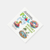 Erwachsene Pool Party Sommerstrand Geburtstag Serviette (Ecke)