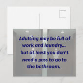 ERWACHSENE: Postkarte für den Badepass (Vorne/Hinten)