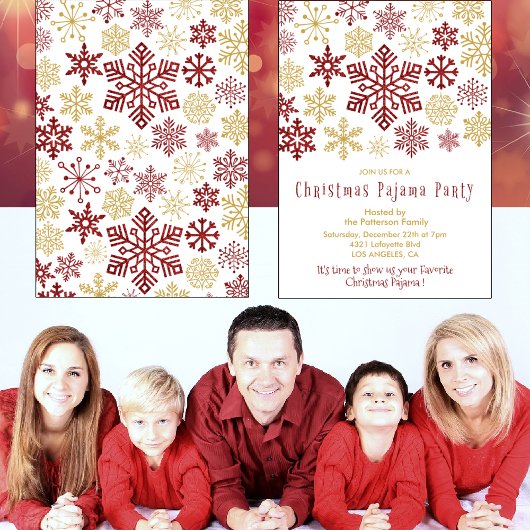 erwachsene Pyjama-Party Einladungen