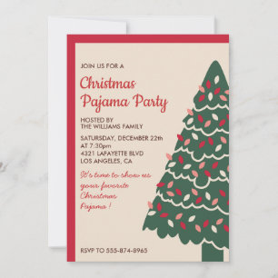 Erwachsene Pyjamaparty Einladung Klassischer Riese