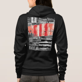 Erwachsene Reißverschluss-Kapuzenjacke – Rotes Pul Hoodie