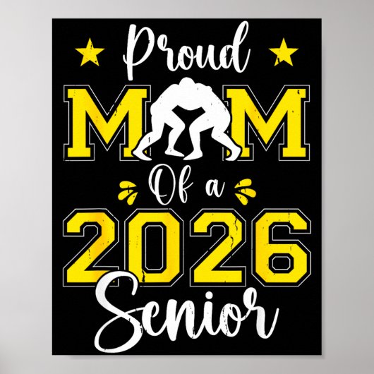 Erwachsene Ringer-Mutter 2026 Senior-Mutter Abschl Poster (Vorne)