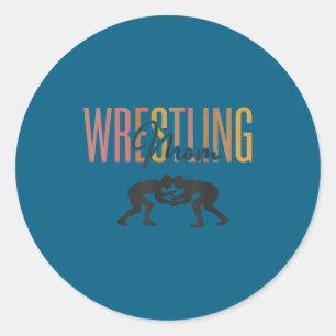 Erwachsene Ringkampfmama Abschlussklasse 2026 Runder Aufkleber
